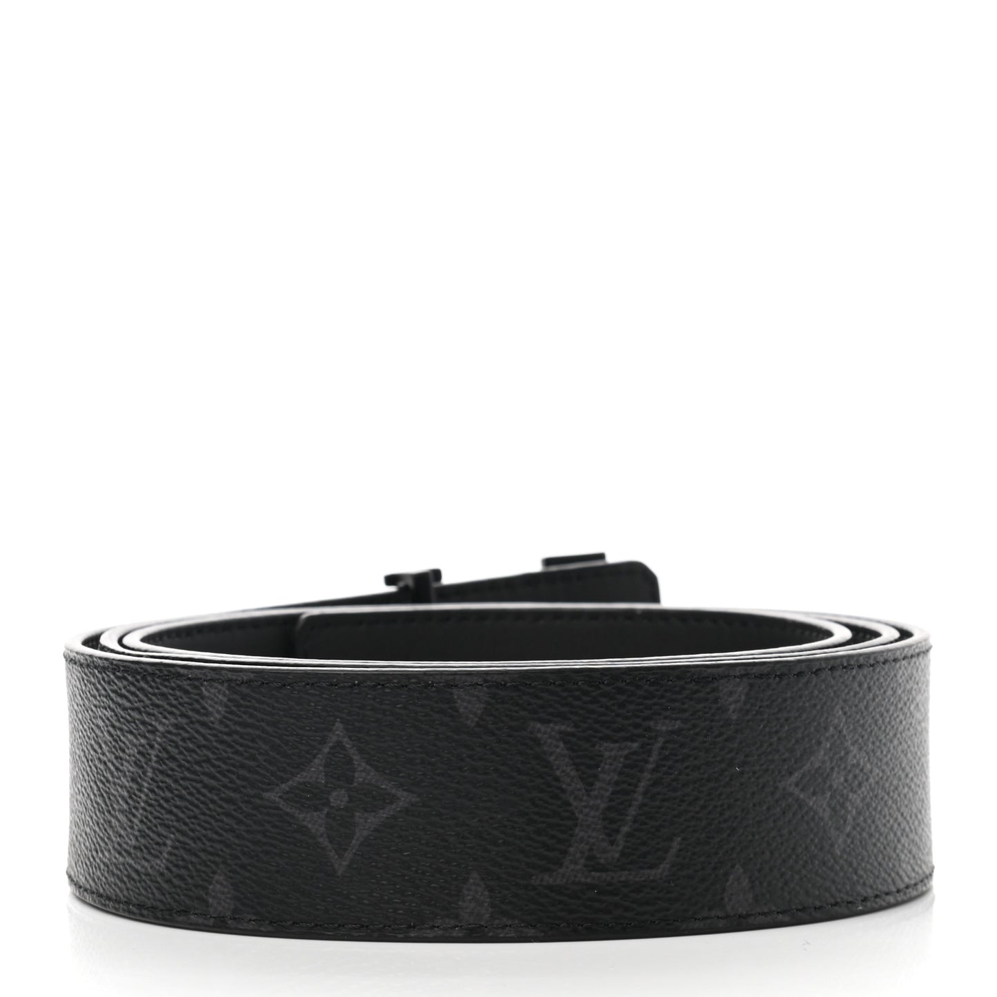 Monogram Eclipse Taigarama 40mm LV Initiales Reversible Belt 110 44 Black
