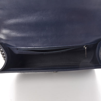 Chanel Lambskin Quilted New Medium Boy Flap Navy 10 of 26