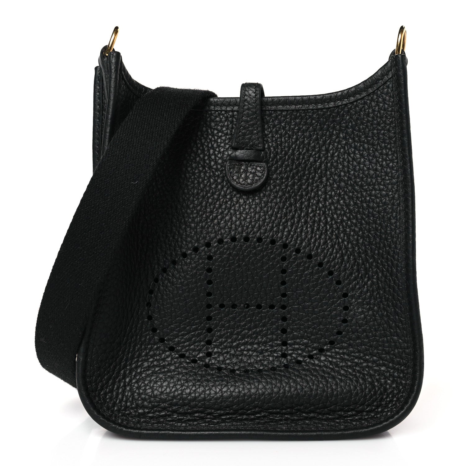Hermes Taurillon Clemence Evelyne TPM Black 1 of 9