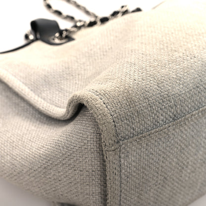 Chanel Woven Straw Raffia Medium Deauville Tote Grey 11 of 12