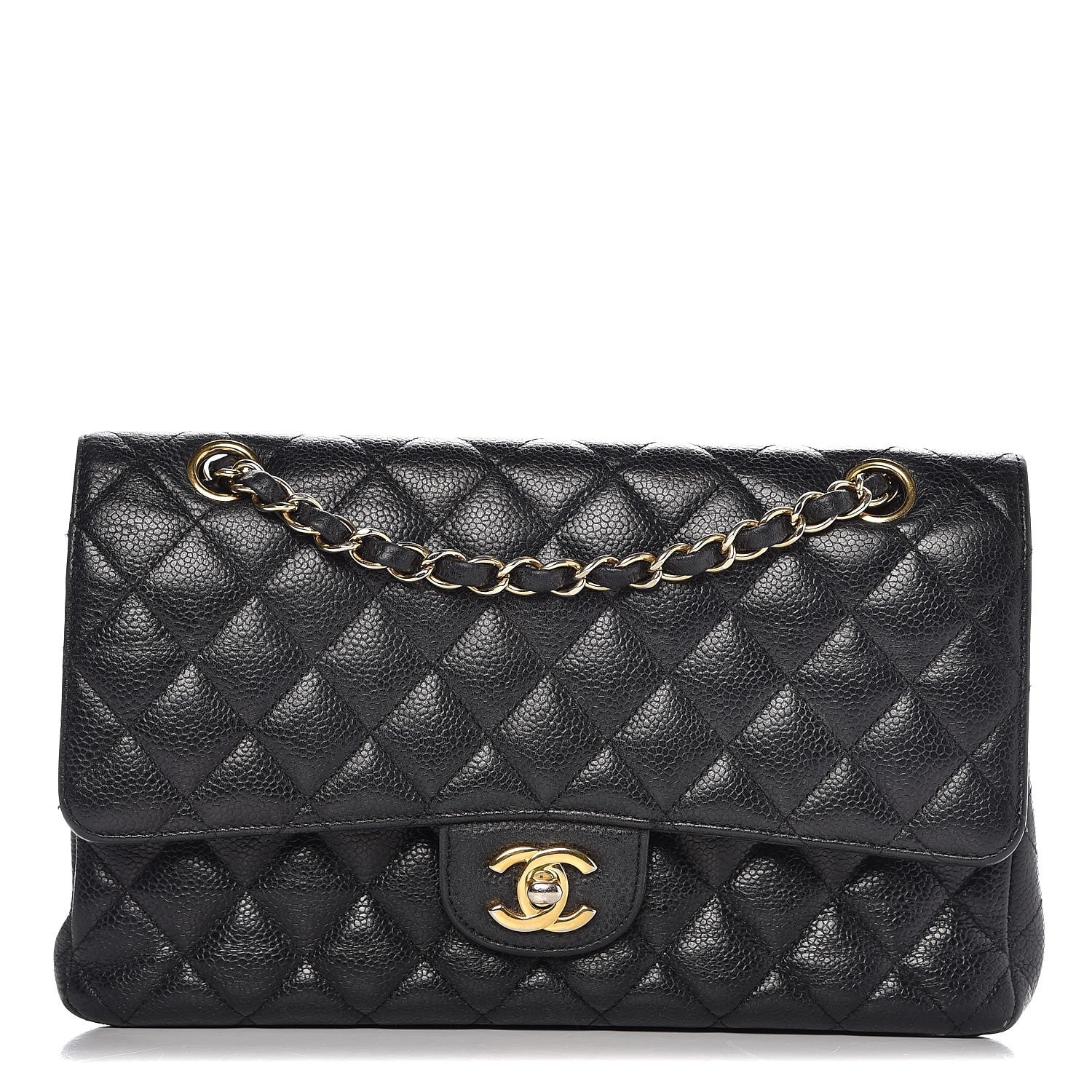 Chanel Caviar Quilted Medium Double Flap Black 1 of 11