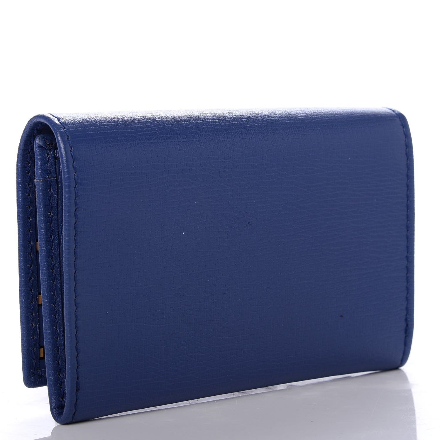 Gucci Textured Calfskin Interlocking G Card Case Caspian 3 of 7