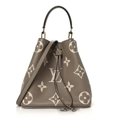 Louis Vuitton Empreinte Monogram Giant Neonoe MM Tourterelle Creme 2 of 11