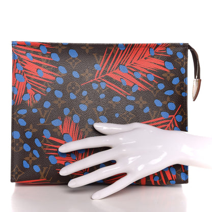 Louis Vuitton Monogram Jungle Dots Toiletry Pouch 26 Coquelicot Denim 2 of 7