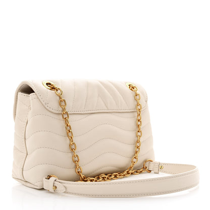 Louis Vuitton Calfskin LV New Wave Chain Bag Ivory 3 of 9