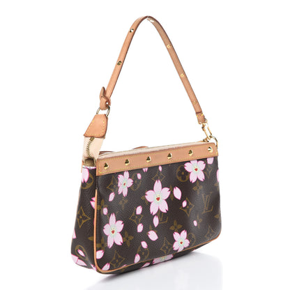 Louis Vuitton Monogram Cherry Blossom Pochette Accessories Brown 3 of 10