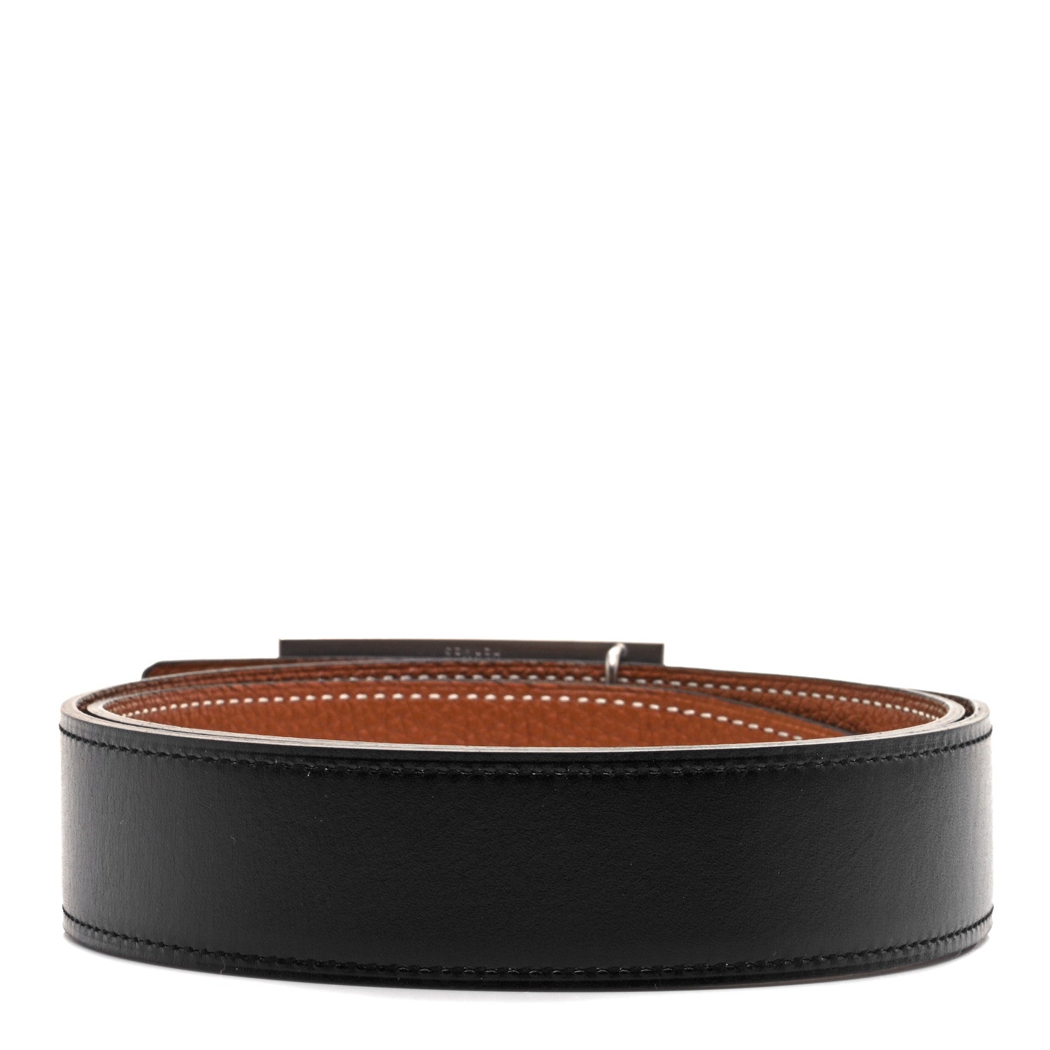 Hermes Box Collier De Chien CDC Belt 80 Black Gold 2 of 4