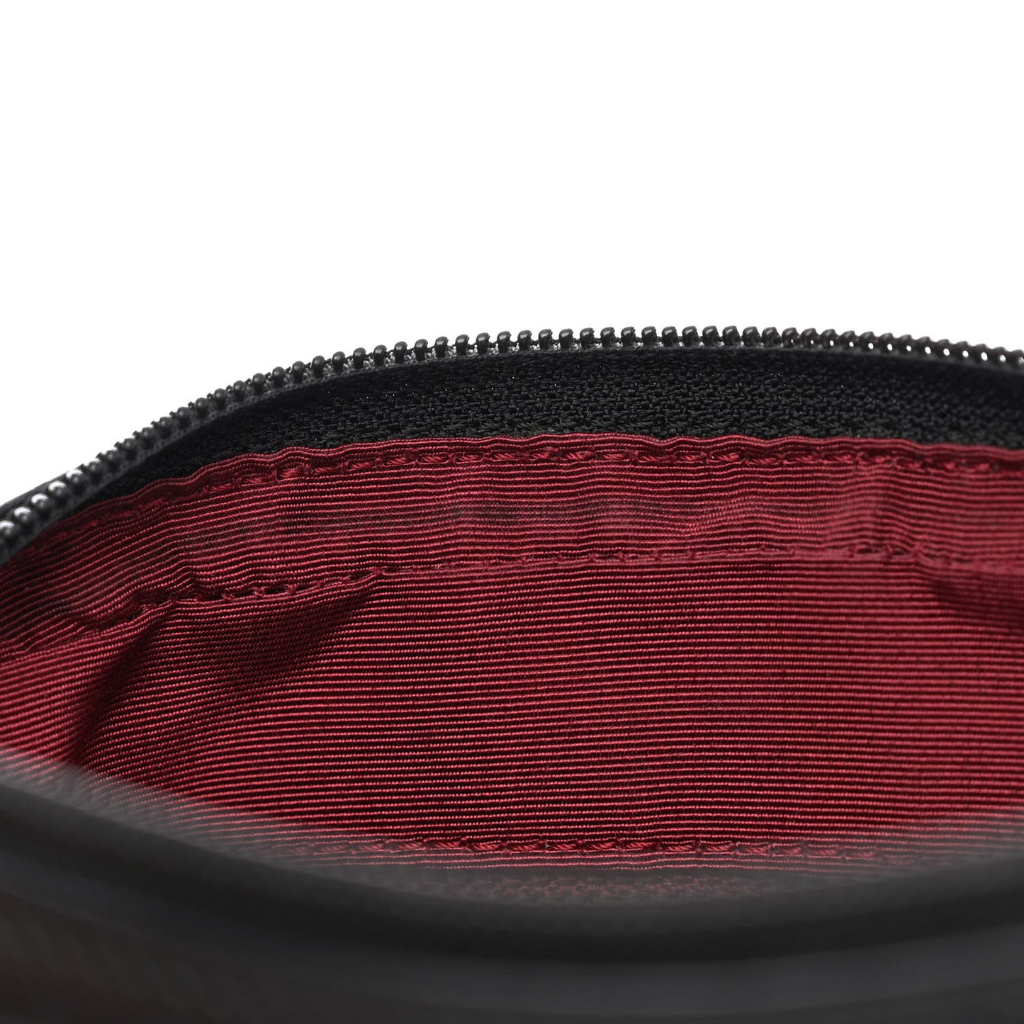 Aged Calfskin Quilted Cotton Club Pochette Black