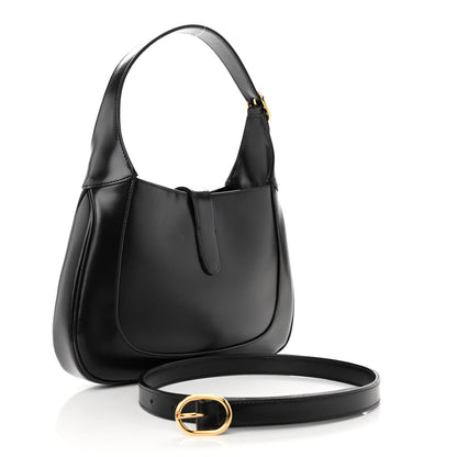 Gucci Boarded Dyana Lux Calfskin Small Jackie 1961 Hobo Black 3 of 10
