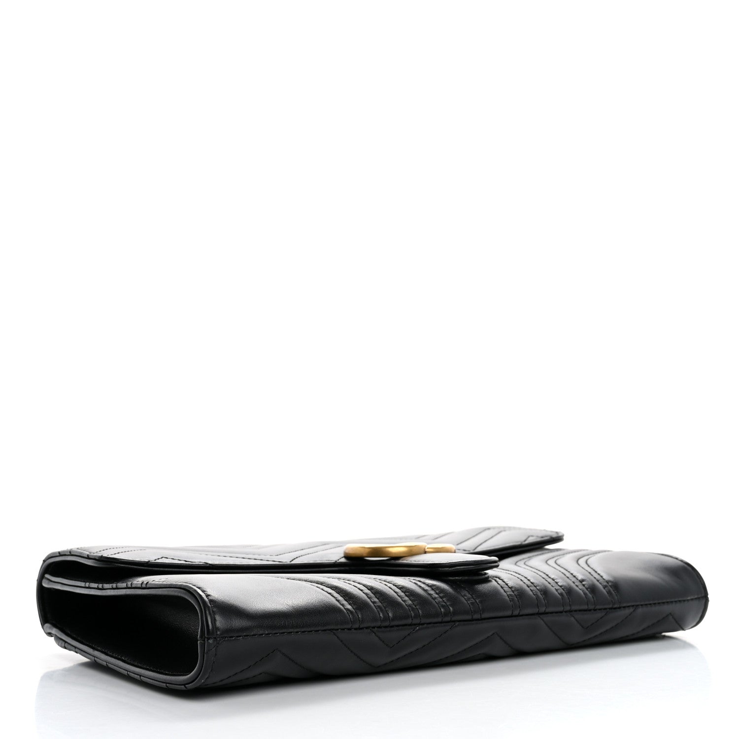 Gucci Calfskin Matelasse GG Marmont Clutch Black 4 of 8