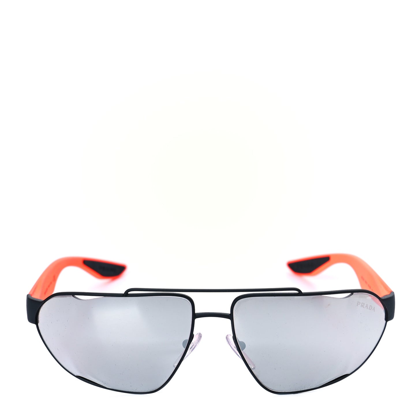 Metal Sport Aviator Sunglasses SPS 56U Black Orange