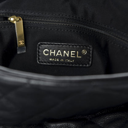 Chanel Calfskin Quilted Large Chain Me Hobo Black 6 of 10