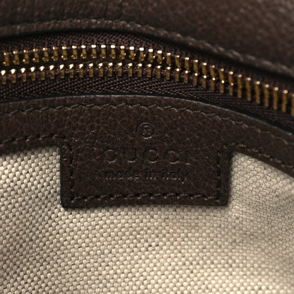 Gucci GG Supreme Monogram Textured Dollar Calfskin Web Medium Blondie Shoulder Flap Bag Beige Ebony New Acero 6 of 9