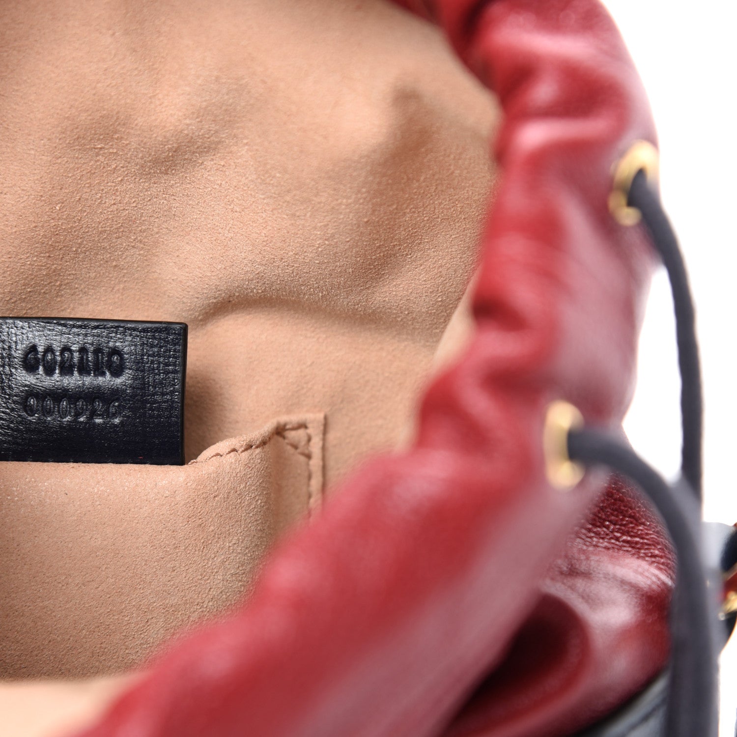 Gucci Azalea Sakai Be Green Calfskin Horsebit 1955 Drawstring Bucket Bag Blue New Cherry Red 9 of 10