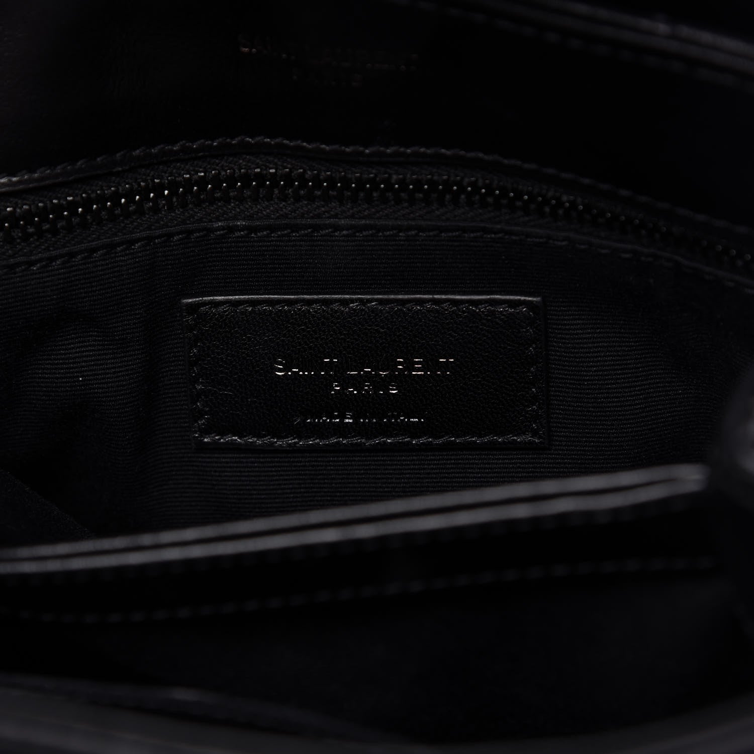 Saint Laurent Calfskin Y Quilted Monogram Toy Loulou Crossbody Bag Black 8 of 10