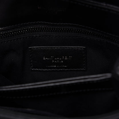 Saint Laurent Calfskin Y Quilted Monogram Toy Loulou Crossbody Bag Black 8 of 10