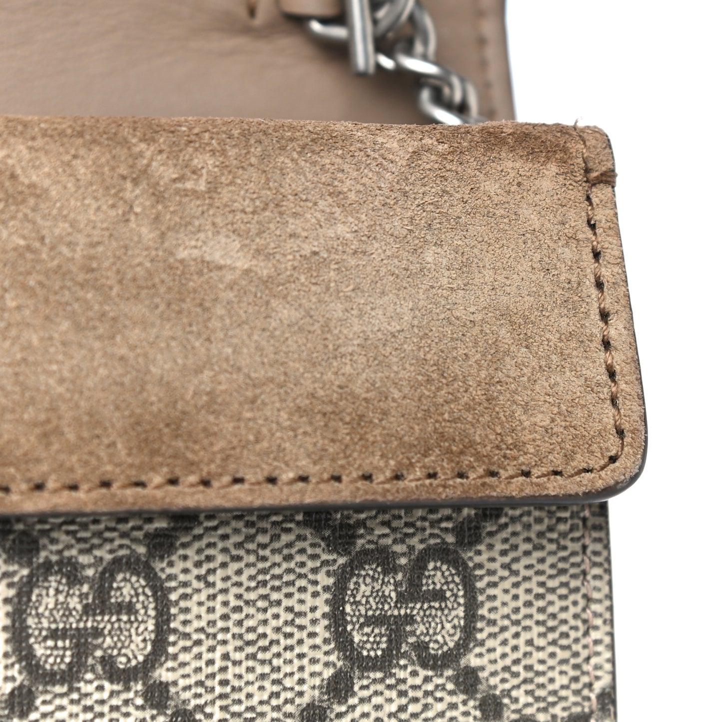 GG Supreme Monogram Super Mini Dionysus Shoulder Bag Taupe