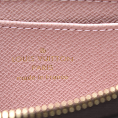 Louis Vuitton Damier Ebene Zippy Coin Purse Rose Ballerine 5 of 9