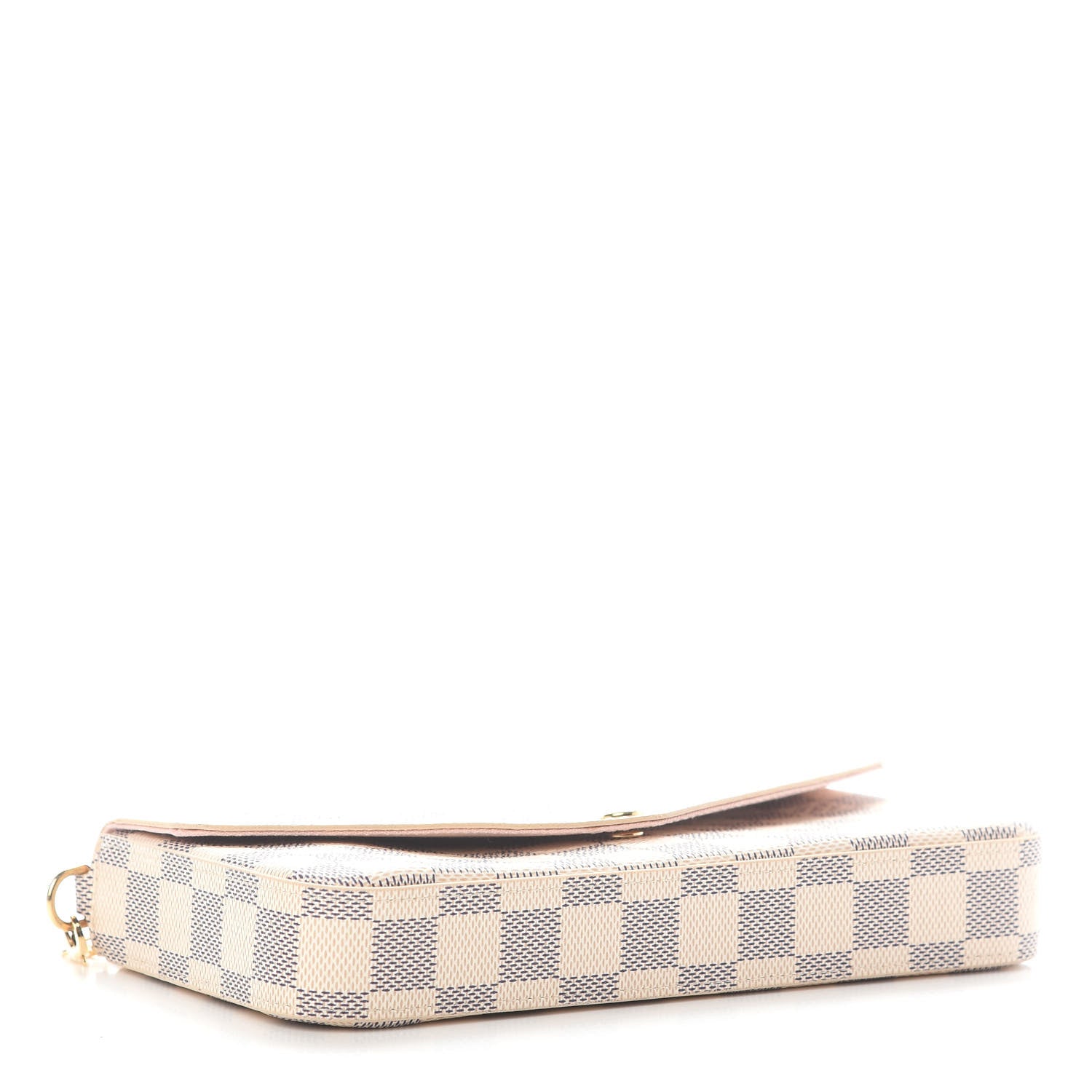 Louis Vuitton Damier Azur Pochette Felicie Chain Wallet Rose Ballerine 5 of 8