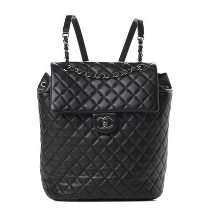 Chanel Lambskin Quilted Large Urban Spirit Backpack Black 1 of 14