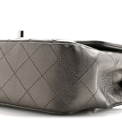 Chanel Metallic Lambskin Quilted Mini Rectangular Flap Ruthenium 10 of 13