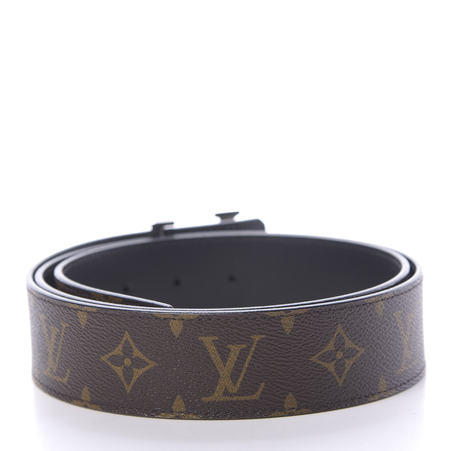 Monogram Calfskin 40mm LV Initiales Reversible Belt 100 40 Black