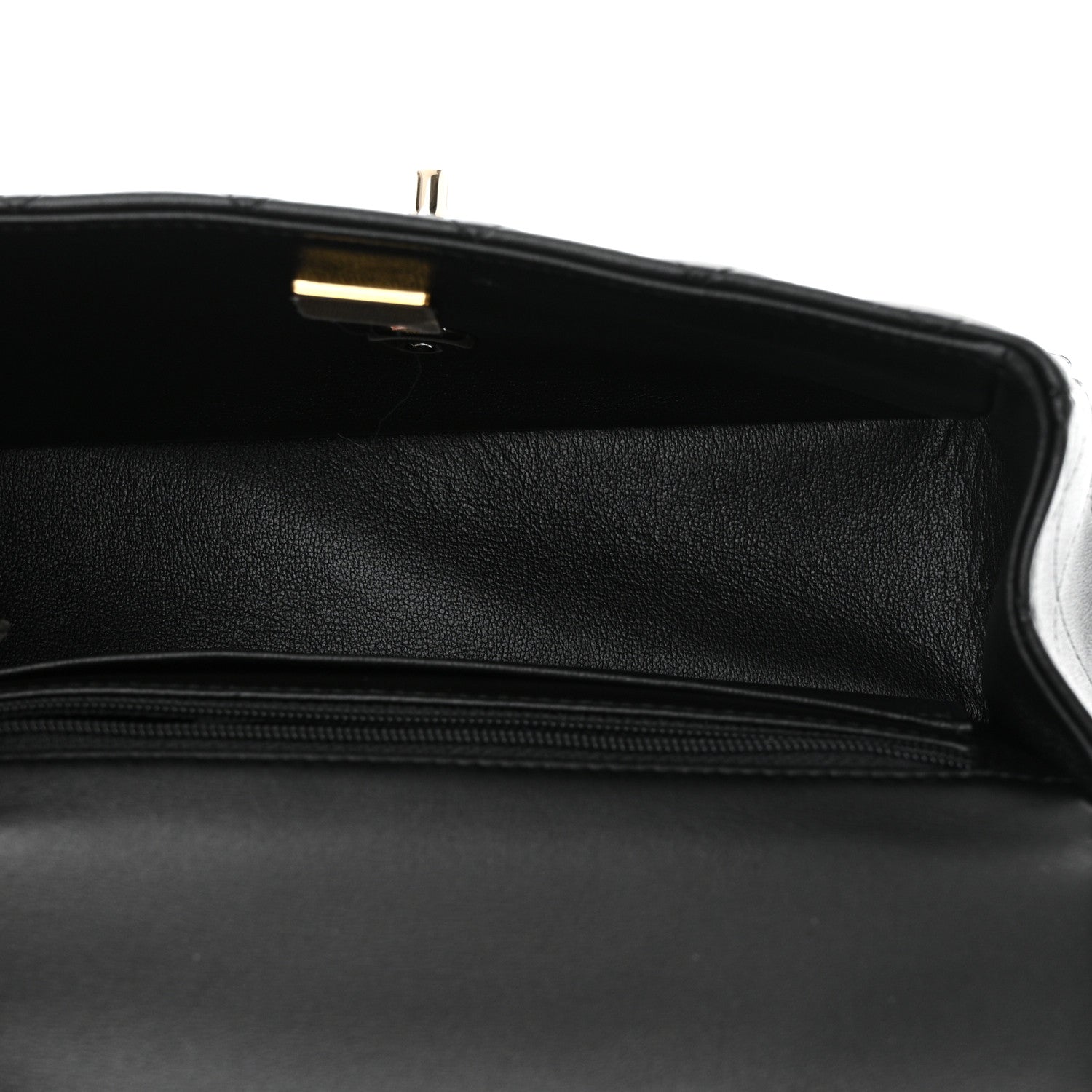 Chanel Lambskin Quilted Mini Top Handle Rectangular Flap Black 5 of 11