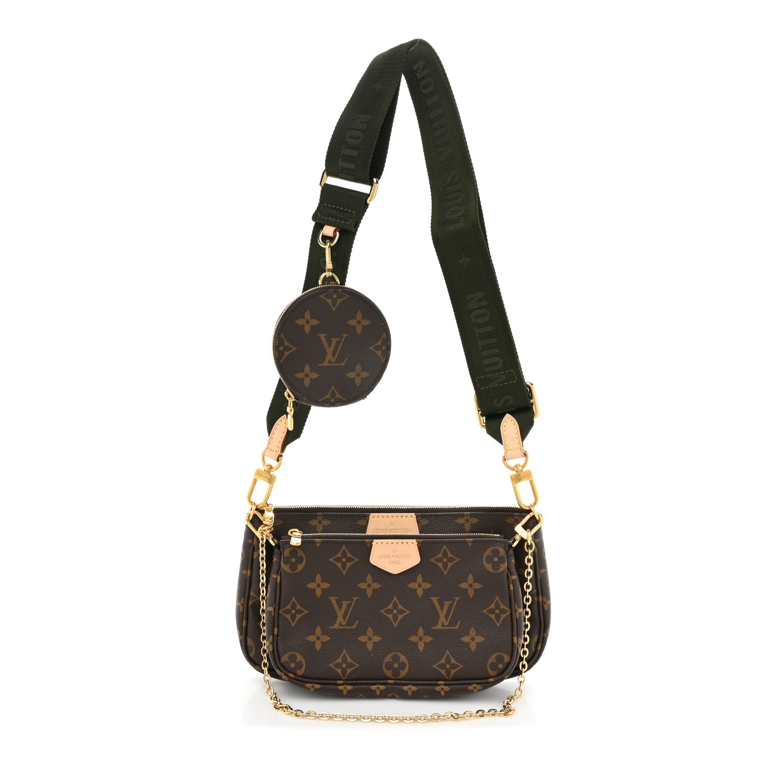 Louis Vuitton Monogram Multi Pochette Accessories Kaki 1 of 12