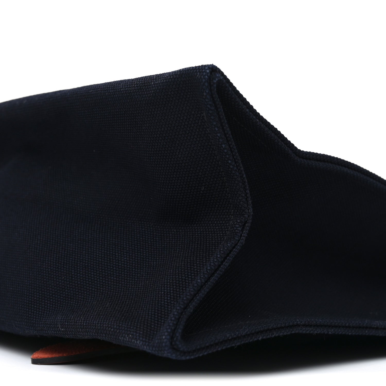 Hermes Toile Goeland Vache Hunter Etriviere Shopping Bag Bleu Nuit Rouge H 9 of 9