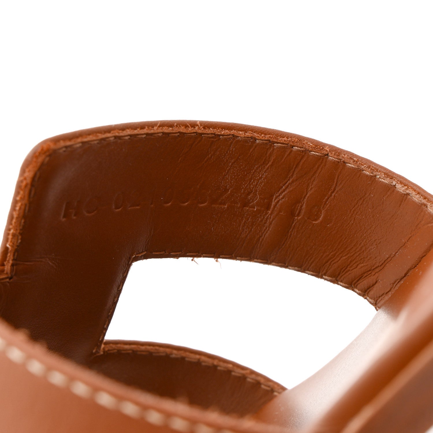 Hermes Box Calfskin Oran Sandals 37 Gold 9 of 11