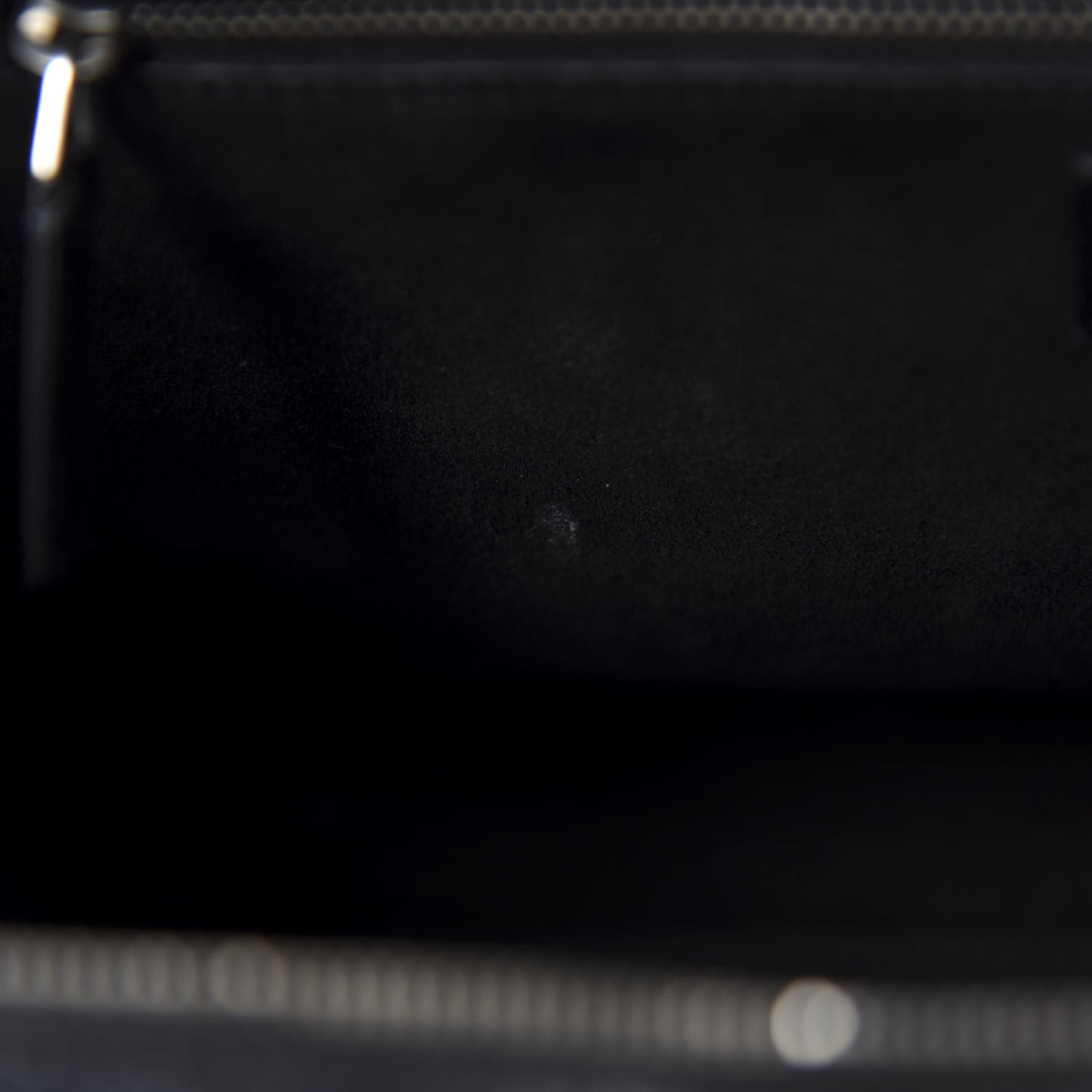 Calfskin Crocodile Embossed Medium Cabas Rive Gauche Black