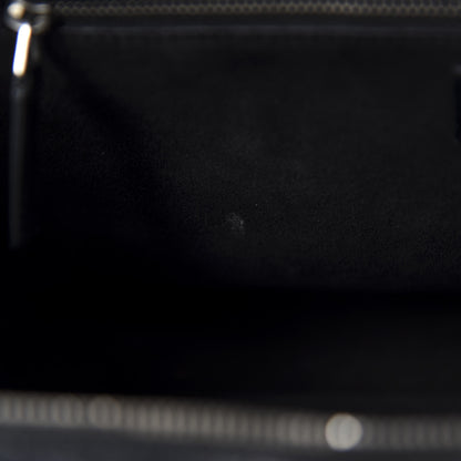Saint Laurent Calfskin Crocodile Embossed Medium Cabas Rive Gauche Black 10 of 11