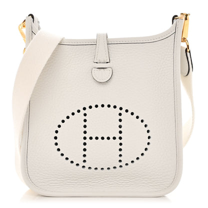 Hermes Taurillon Clemence Amazone Evelyne TPM New White 1 of 11