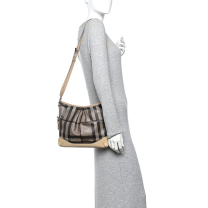 Burberry Smoked Check Hartham Shoulder Bag Trench 2 of 12