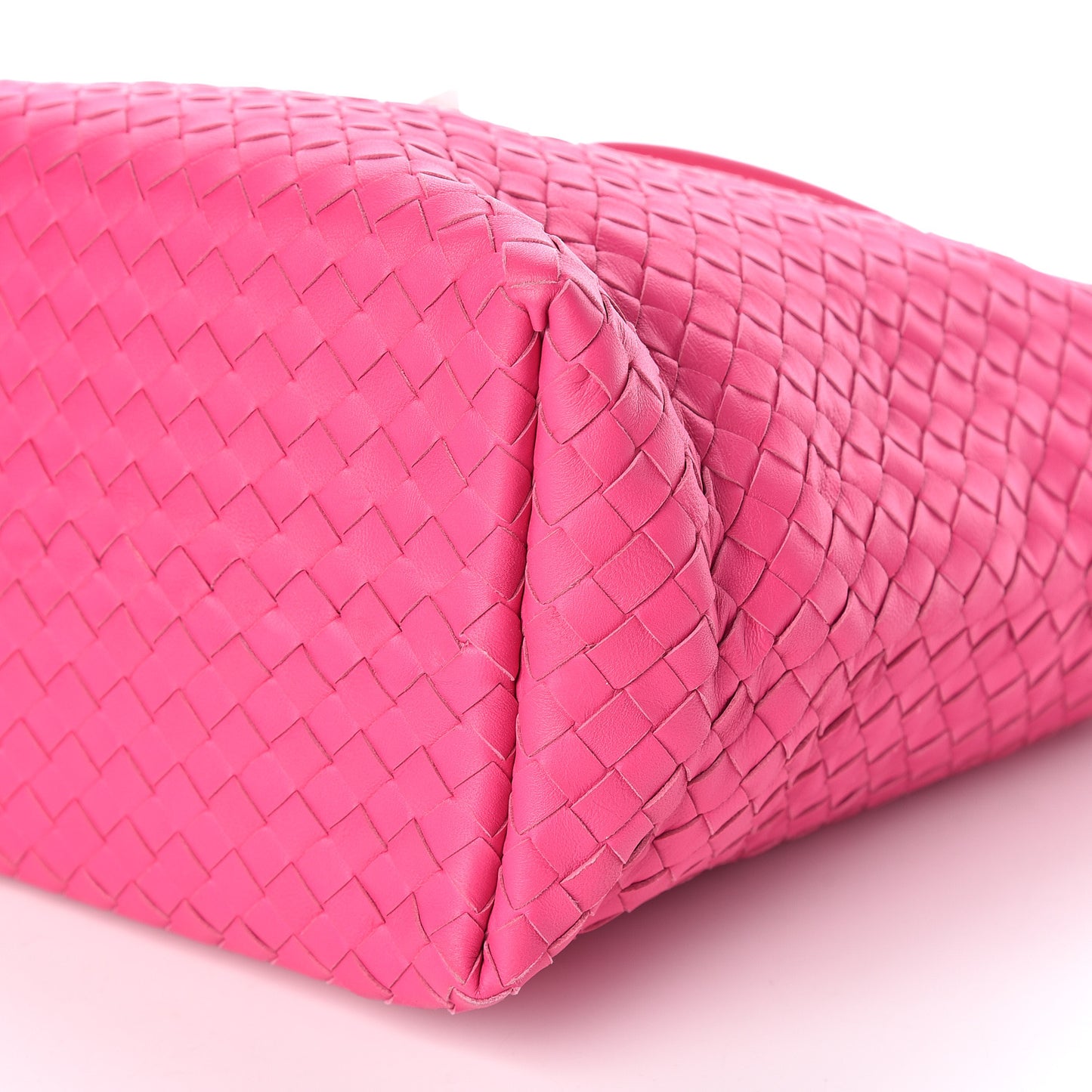 Nappa Intrecciato Medium Garda Bag Rosa Shock