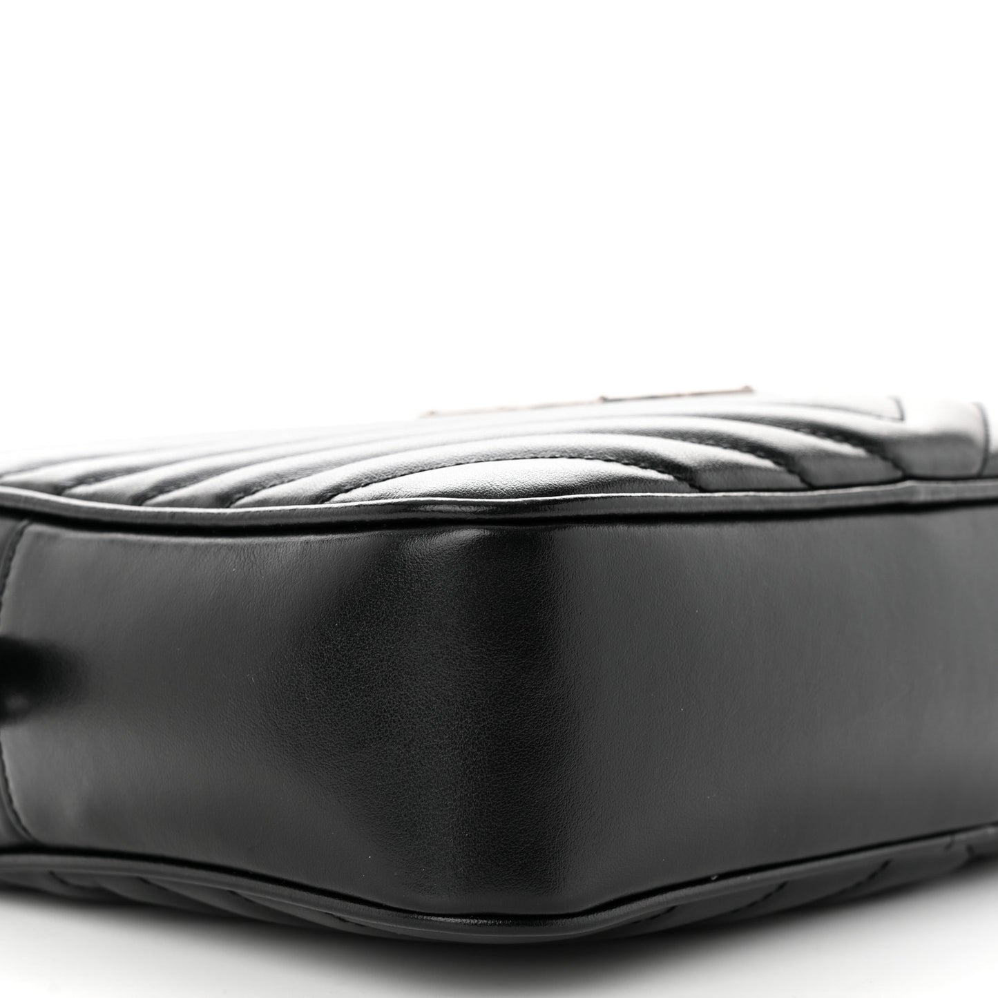 Calfskin Matelasse Monogram Lou Camera Bag Black