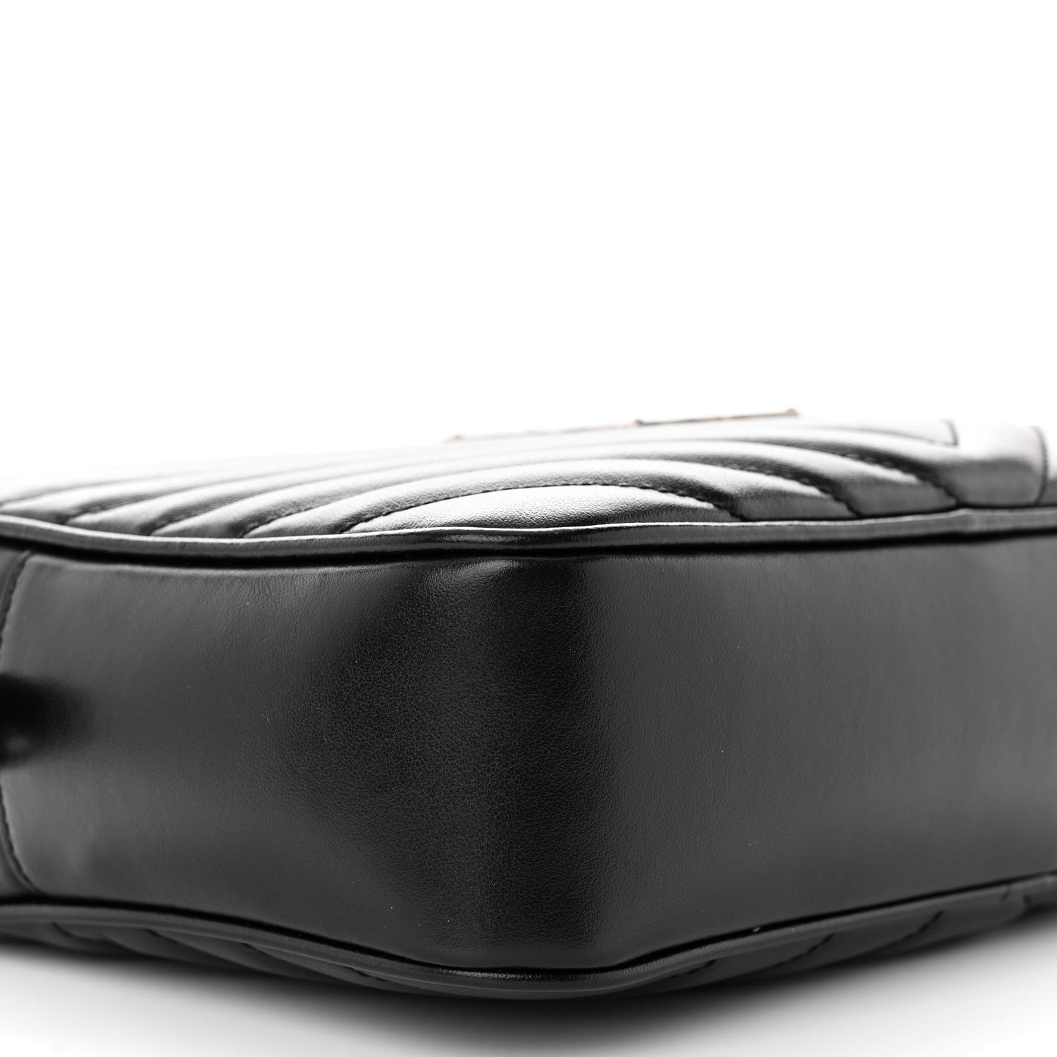 Saint Laurent Calfskin Matelasse Monogram Lou Camera Bag Black 9 of 11