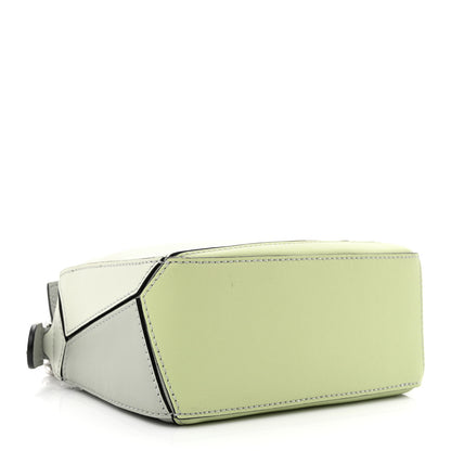 Loewe Calfskin Mini Puzzle Bag Ash Grey Light Celadon 4 of 10
