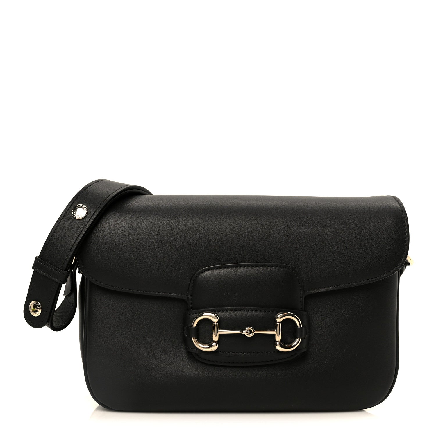 Gucci Arabella Calfskin Horsebit 1955 Soft Small Shoulder Bag Black 1 of 11