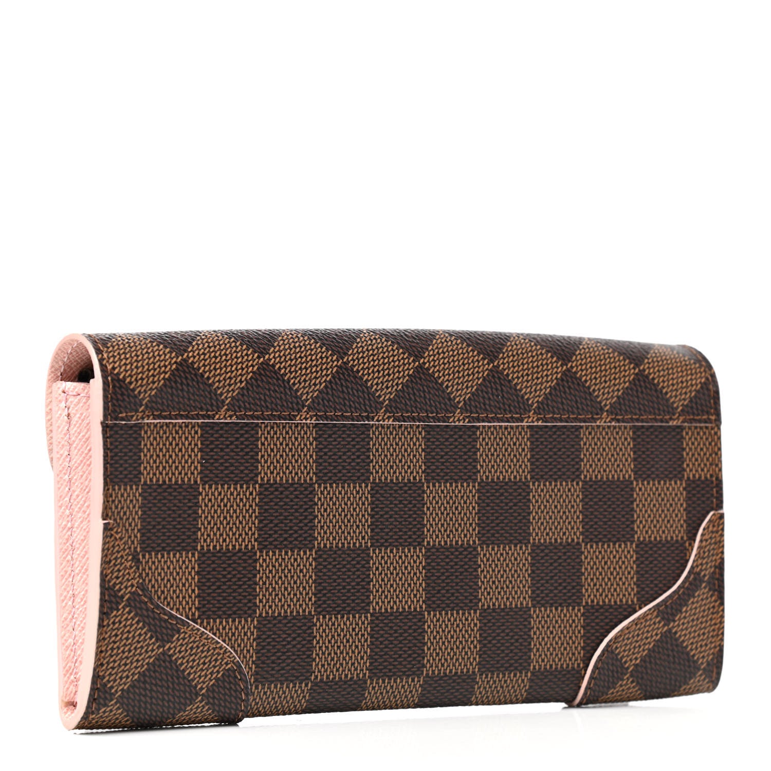 Louis Vuitton Damier Ebene Caissa Wallet Rose Ballerine 3 of 7