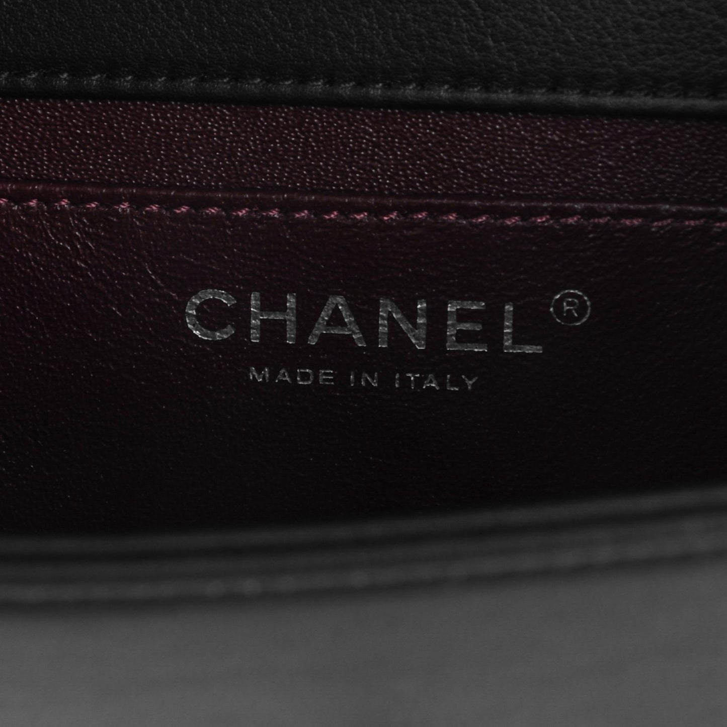 Calfskin Mini Propeller Flap Black
