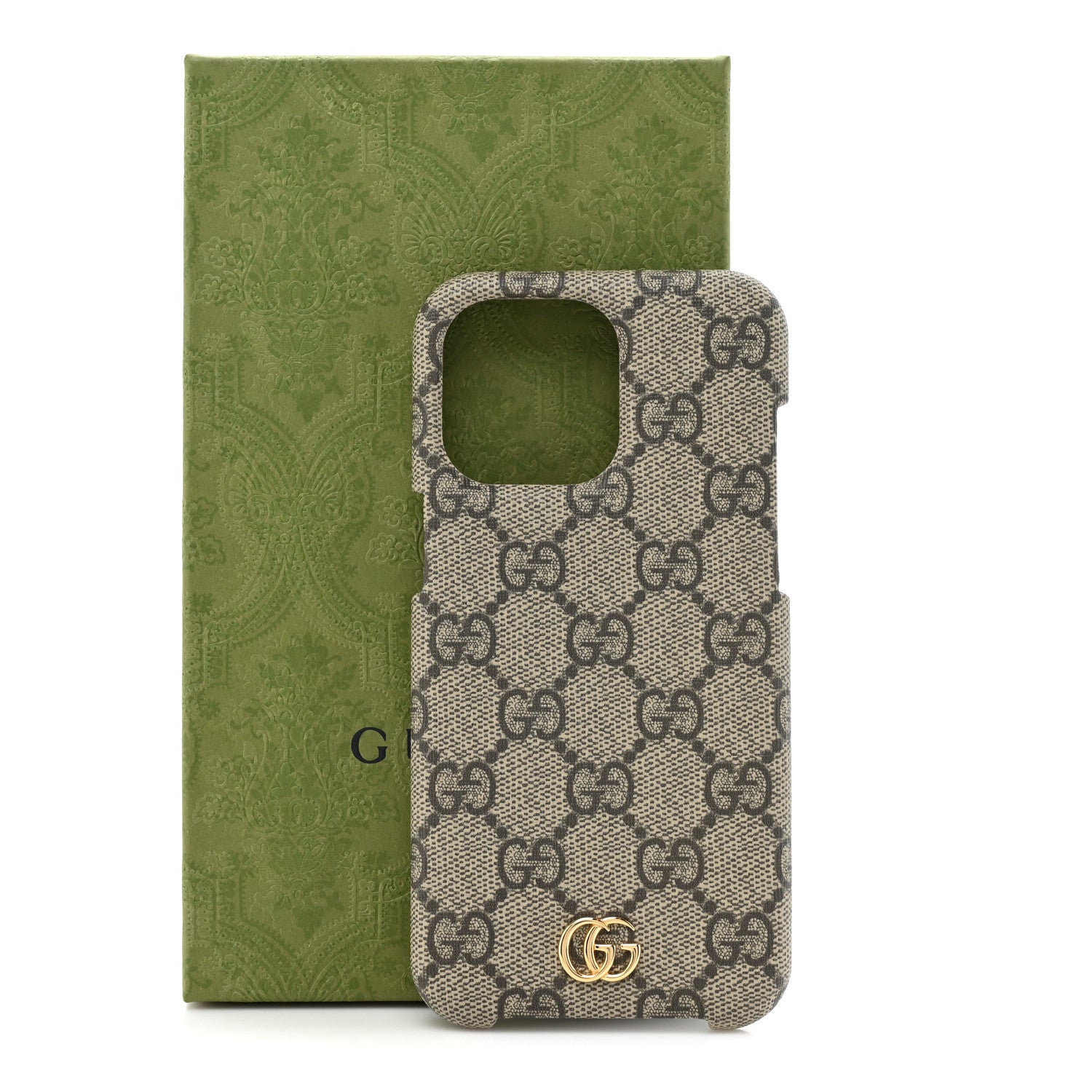 Gucci GG Supreme Monogram Ophidia iPhone 15 Pro Max Phone Case Beige Ebony 9 of 9