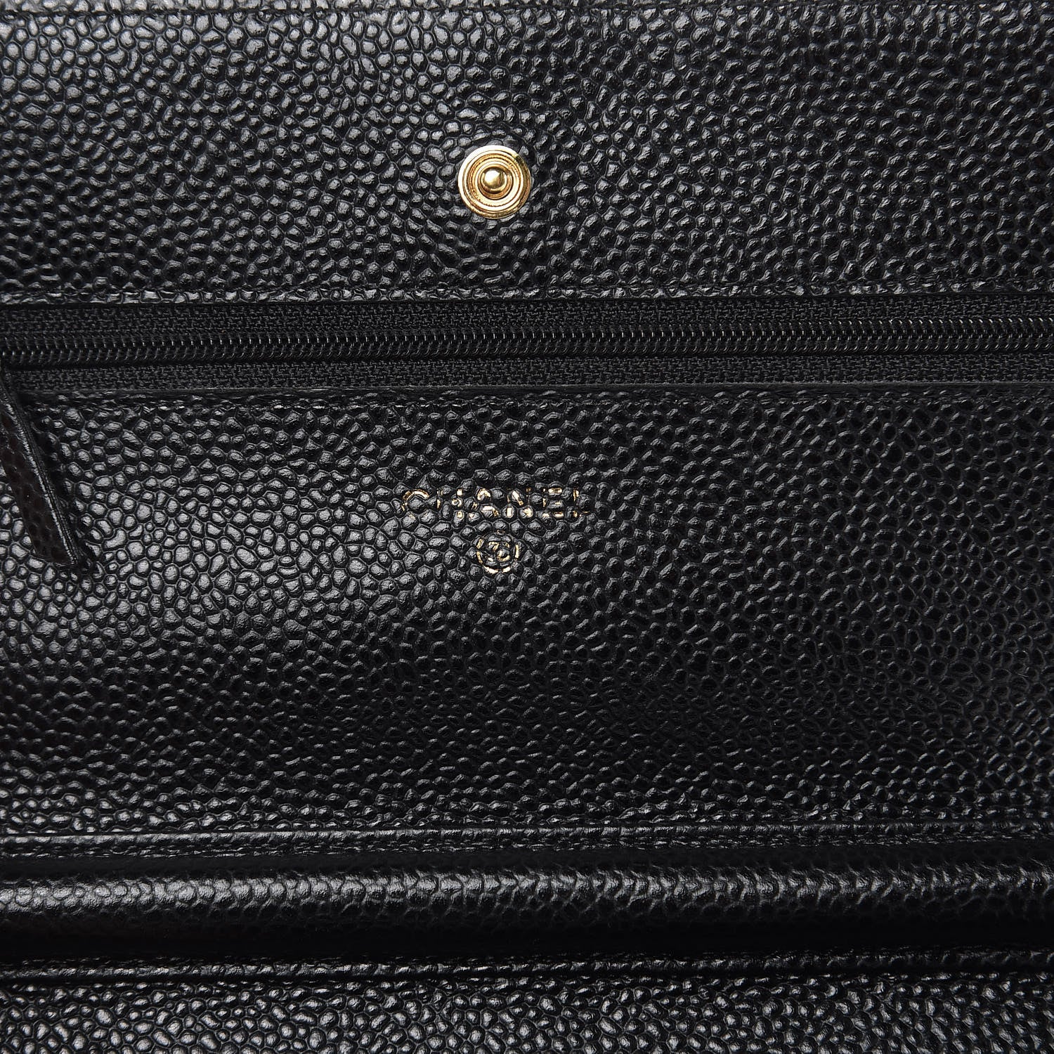 Chanel Caviar Quilted Wallet On Chain WOC Black 6 of 14