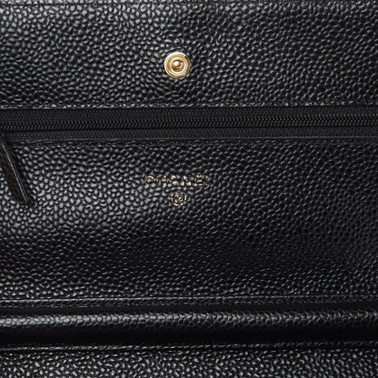 Chanel Caviar Quilted Wallet On Chain WOC Black 6 of 14