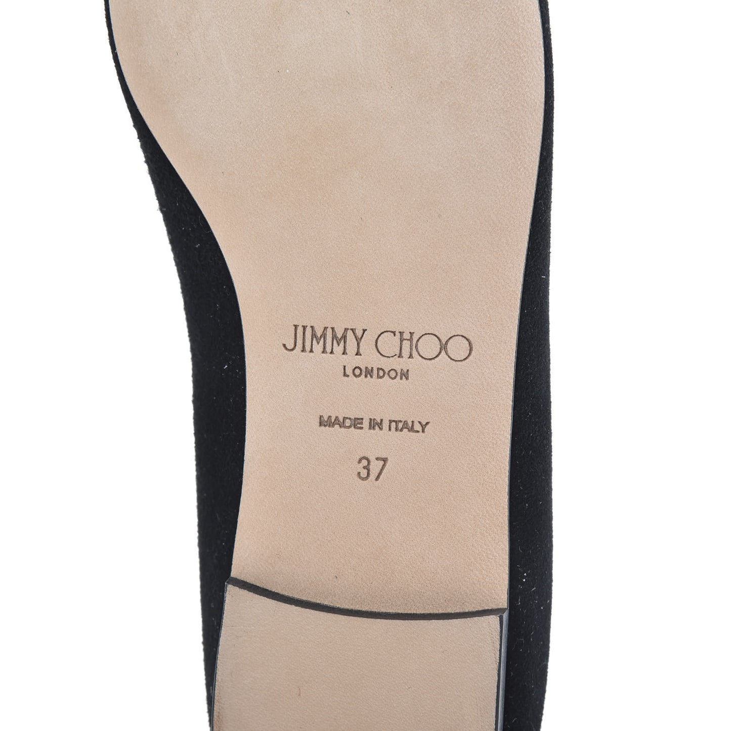Suede Crystal Mirele Ballet Flat 37 Black