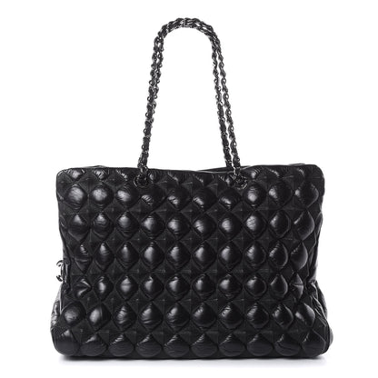 Chanel Glazed Lambskin Quilted Large Stravinsky Tote Black 1 of 12