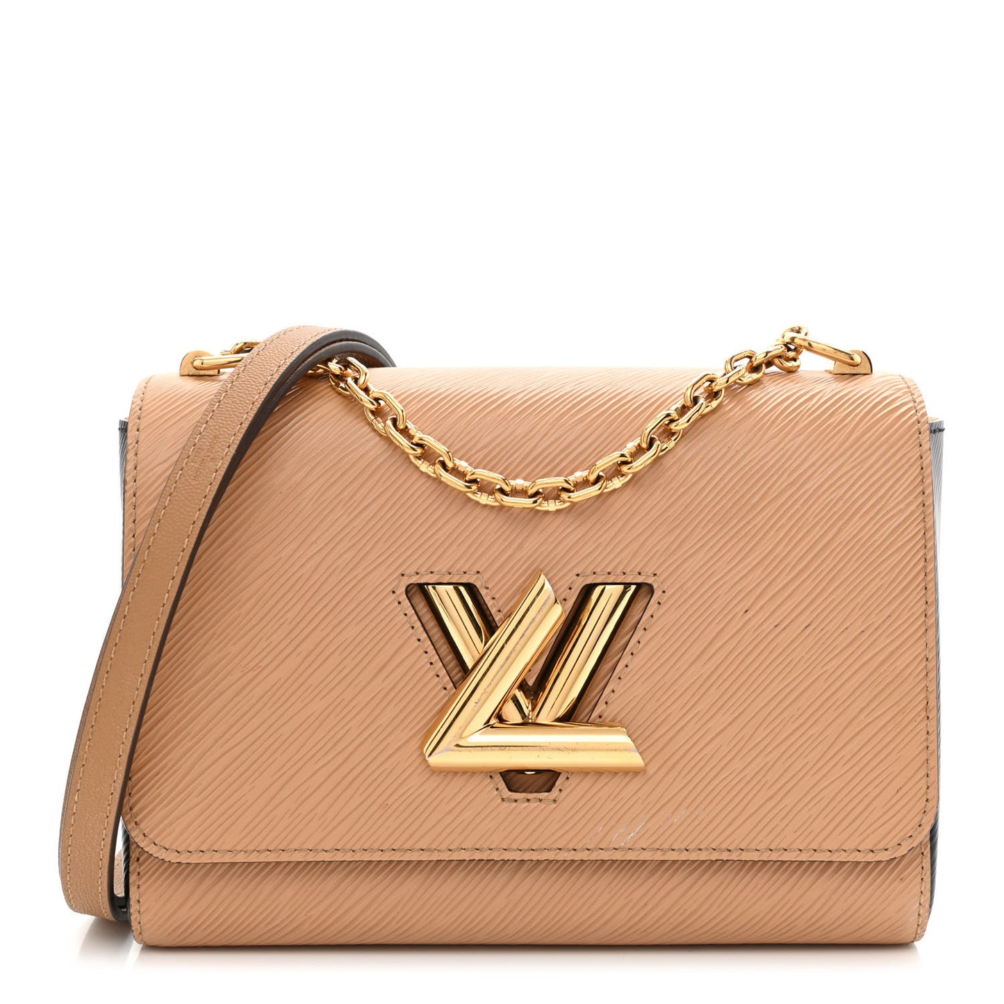 Epi Twist Shoulder Bag MM Camel