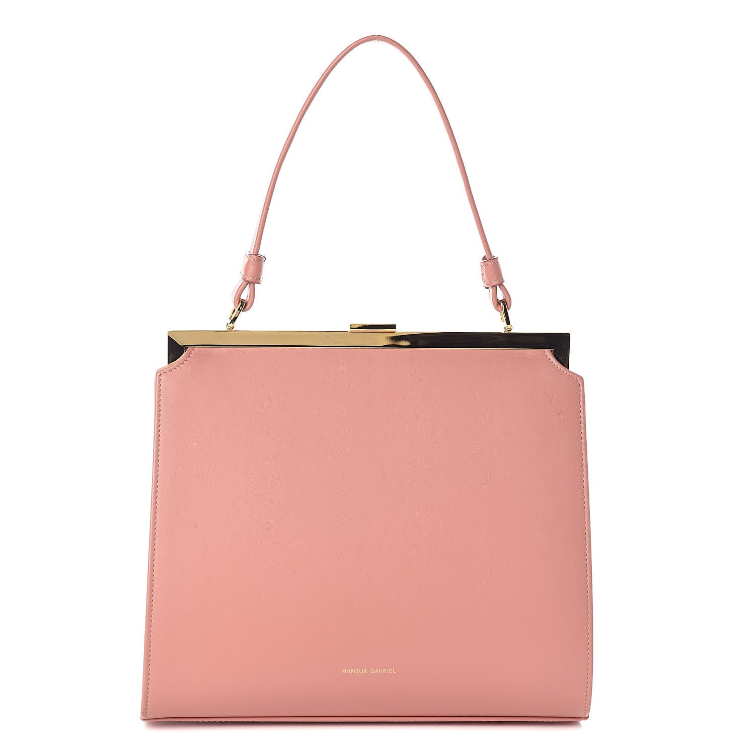 Mansur Gavriel Calfskin Elegant Bag Blush 1 of 8