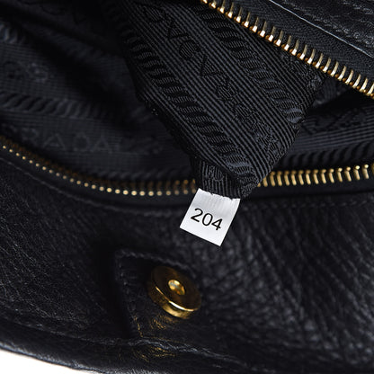 Prada Tessuto Nylon Vitello Daino Tote Black 7 of 9