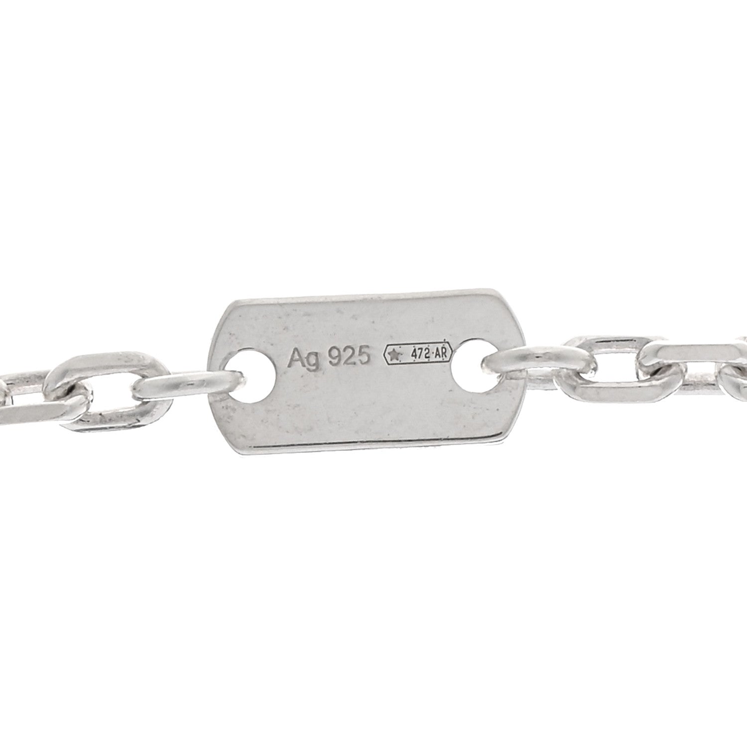 Gucci Sterling Silver Trademark Charm Necklace 5 of 5